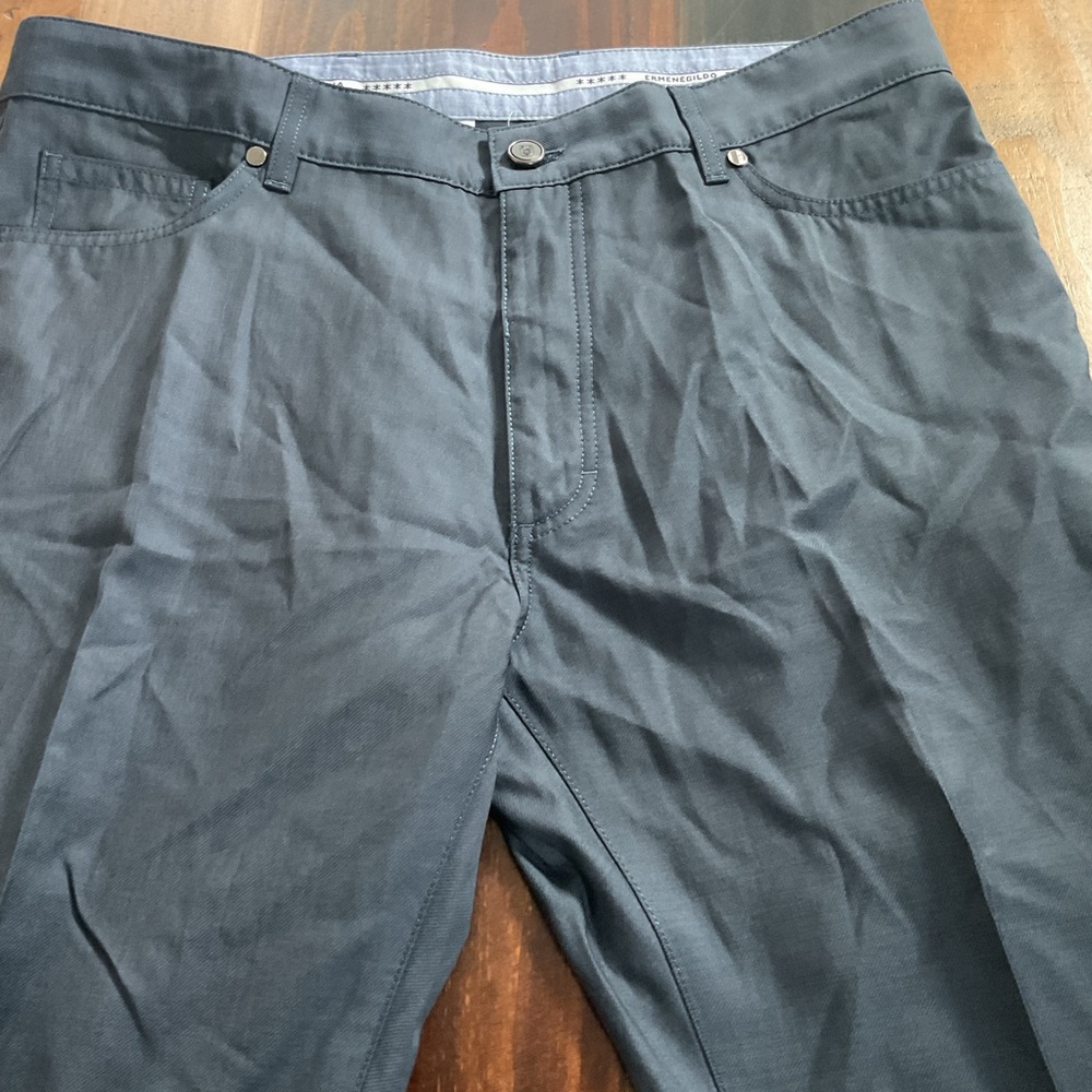 Ermenegildo Zegna Dark Gray Chinos